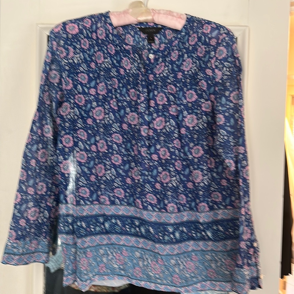 J Crew popover top